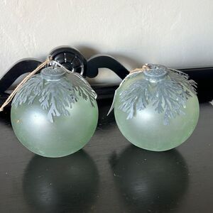 Pottery Barn Glass Ornaments